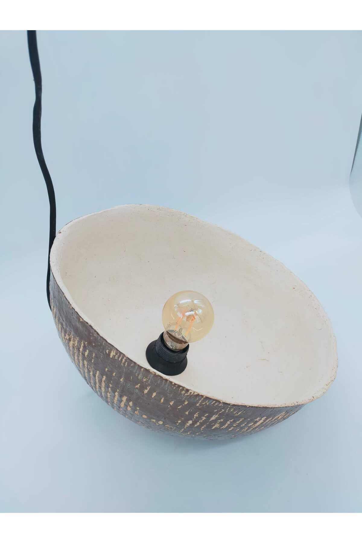 Handmade Ceramic Bowl Chandelier – Natural Elegance and Meaningful Light